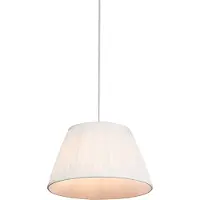 QAZQA Retro pendellampa vit 35 cm - Plisse
