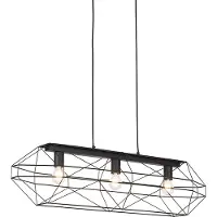 QAZQA Industriell pendellampa svart 3-ljus - Carcass