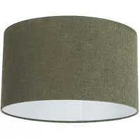 QAZQA Textil lampskärm mörkgrön 35/35/20