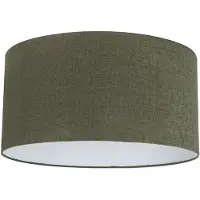 QAZQA Textil lampskärm mörkgrön 50/50/25