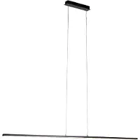 QAZQA Modern Hänglampa Svart 150 cm inkl. LED - Banda