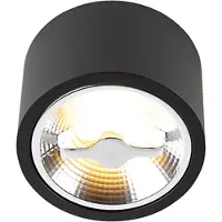 QAZQA Modern takspotlight svart AR111 inkl LED - Expert
