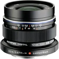 Olympus M.ZUIKO DIGITAL ED 12mm f/2,0 svart