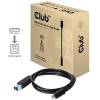 Club 3D CLUB3D USB 3.1 Gen2 Type-C to Type-B Cable Male/Male, 1 M./ 3.3 Ft.