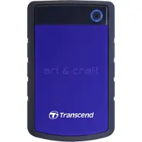 Transcend 2,5" extern hårddisk, 1TB USB 3.0, blå