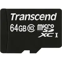 Transcend Premium microSDXC-Kort Industrial 64 GB Class 10, UHS-I inkl. SD-adapter