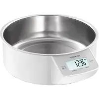 Sencor SKS 4030WH, Elektronisk köksvåg, 5 kg, 1 g, Rostfritt stål, Vit, Rostfritt stål, Rostfritt stål