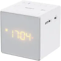 Sony ICF-C1 - Clock radio - white - 230V AC - Backup power supply via battery (CR2032)