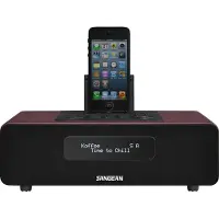 Sangean Bordsradio DDR-38 DAB+, DAB, FM Batteri-laddningsfunktion, inkl. fjärrkontroll, Väckningsfunktion Brun