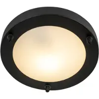 QAZQA Modern taklampa svart 18 cm IP44 - Yuma