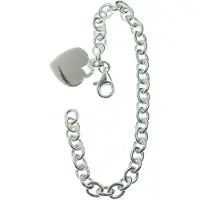 None Armband med hjärt berlock R106/18.5