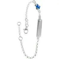 None Barn armband med gravyrbricka och emaljerad bil R142/16