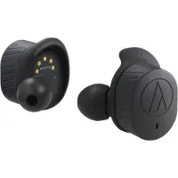 Audio-Technica ATH SPORT7TW - True wireless-hörlurar med mikrofon - inuti örat - Bluetooth - svart