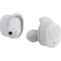 Audio-Technica ATH SPORT7TW - True wireless-hörlurar med mikrofon - inuti örat - Bluetooth - grå