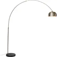 QAZQA Stål båglampa med metallskärm 33 cm justerbar - XXL