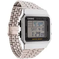 Casio A500WEA-1EF - Armbandsur - digitalt - stainless steel, harts