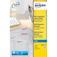 Avery Etiketter | 38,1 x 21,2mm | transparent | J8551-25 | 1.625st