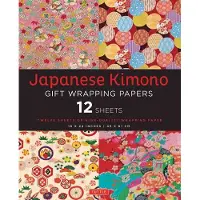 Japanese Kimono Gift Wrapping Papers - 12 Sheets