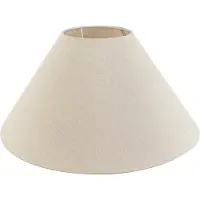 QAZQA Textil lampskärm beige rund vinklad 50/17,5/25