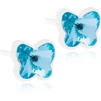 Blomdahl Butterfly Aquamarine örhängen 5 mm 15-0199-05