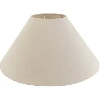 QAZQA Textil lampskärm beige rund vinklad 55/19/26