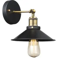 Globo Vägglampa Viktor, dimbar, Svart, Vardagsrum / matsal, Aluminium / grå / zink, Industriell design, Vägglampa, vägglampa inomhus