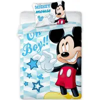 Disney Musse Pigg Baby vändbart sängkläder 100 x 135 cm 100% bomull (M05)