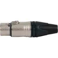 Neutrik NC3FXX XLR-kontakter Hona rak Antal poler: 3 Silver 1 st