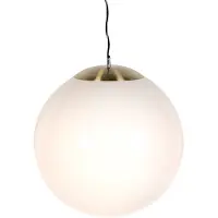 QAZQA Skandinavisk pendellampa opalglas 50 cm - Ball 50