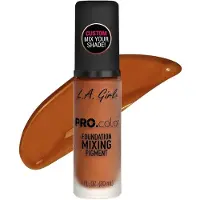 LA Girl LA. Flicka, PRO.färg, Foundationblandningspigment, GLM713 Orange, 30ml (1fl oz) black
