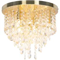 QAZQA Klassisk taklampa guld/mässing 35 cm - Medusa