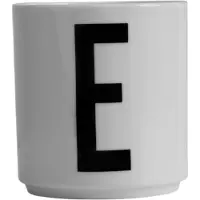 Design Letters Porslinsmugg A-Z E