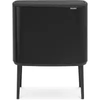Brabantia Bo Touch Bin 31 60 67 Sopkärl 33 l Stål (L x B x H) 312 x 540 x 680 mm Svart 1 st