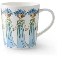 Design House Stockholm Elsa Beskow Mugg med Handtag Blåklint 40 cl, Design House Stockholm