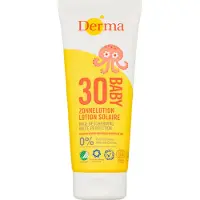 Derma Solskyddslotion, Sun Eco Baby, 200 ml, SPF 30, fysiskt solfilter
