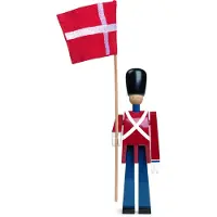 Kay bojesen Träfigur - Standardbärare - 21 cm - Liten - Röd/Blå - - One Size - Dekoration