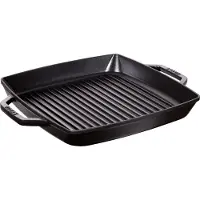 Staub Pure Grillpanna kvadratisk 28 cm Svart