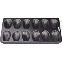 Patisse madeleineform 40 cm stål svart