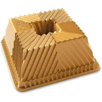 Nordic Ware 80577 Bundt Kvadratisk Form, 10-Cup Kapacitet, Grafit