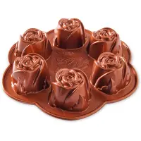 Nordic Ware Rosebud pan Bakform Aliminium Koppar