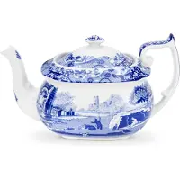 Spode Blue Italian tekanna blå/vit