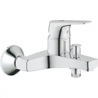 GROHE BauFlow blandare med grepp till badkar och dusch, väggmonterad