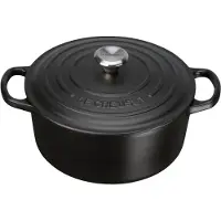 Le Creuset Signature Rund Gryta 3,3 liter Ø22 cm Emalj/Gjutjärn Mattsvart