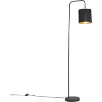 QAZQA Modern golvlampa svart - Lofty