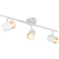 QAZQA Modern justerbar spotlight vit - Jeana 3