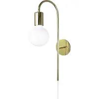 Globen Lighting Vägglampa , Guld / mässing, Metall