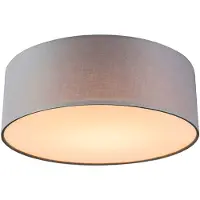 QAZQA Taklampa grå 30 cm inkl LED - Drum LED