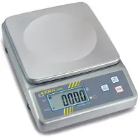 Kern FOB 3K1 Väskvåg Vägningsområde 3 kg Läsbarhet 1 g via nätadapter Silver