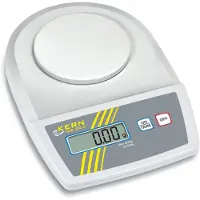 Kern EMB 200-2 Skolvåg Vägningsområde 200 g Läsbarhet 0.01 g batteri Vit