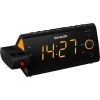 Sencor SRC 330 OR - Klockradio - svart, orange